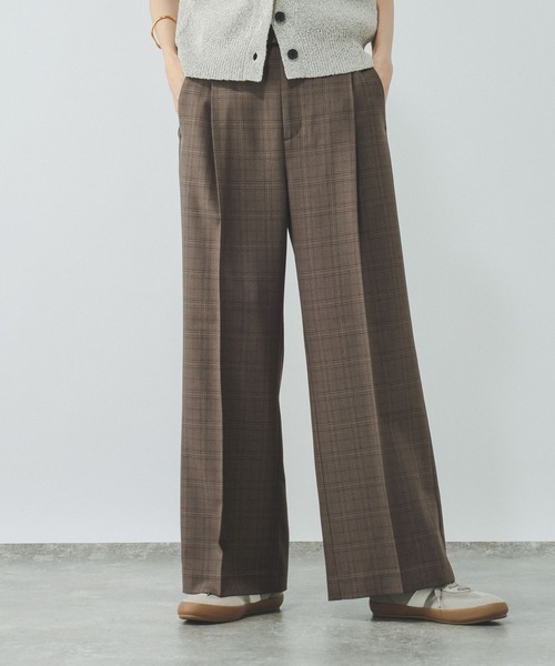 GLOBAL WORK(グローバルワーク)の「お手入れラクラクセットアップ/ワイドパンツ/684644(その他パンツ・レディース・ネイビー/グレイッシュベージュ/ブラウン/ブラウン系その他5・LARGE/MEDIUM/SMALL)」の11枚目の写真