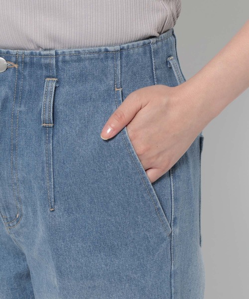 mysty woman(ミスティウーマン)の「【S/M展開】ハイウエストフレアデニムパンツ 1077980(デニムパンツ・レディース・インディゴブルー/ライトブルー・SMALL/MEDIUM)」の20枚目の写真