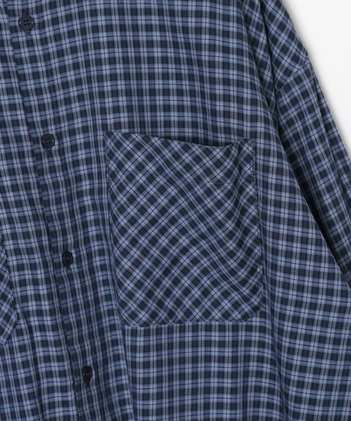 LEPSIM(レプシィム)の「アソートチェックシャツチュニック 1054544(シャツ/ブラウス・レディース・ブルー/ブラウン/ブラック/ホワイト×ブラック・FREE)」の17枚目の写真