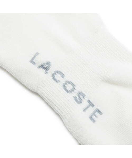 LACOSTE（ラコステ）の「足底パイル ロゴ スニーカー丈ソックス（ソックス/靴下・メンズ・ホワイト/グレー/ブラック/ネイビー・27.0cm）」の6枚目の写真