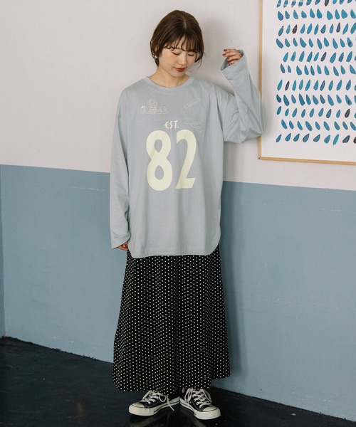 POU DOU DOU(プードゥドゥ)の「ドットプリントナロースカート(スカート・レディース・ブラック/スミクロ・3)」の21枚目の写真