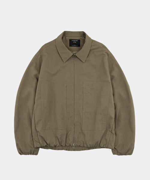 LETTERCOMO(レテルコモ)の「テンセルフロウプルオーバージャケットカーキ(その他アウター・レディース・カーキ・LARGE/MEDIUM/X-LARGE)」の1枚目の写真
