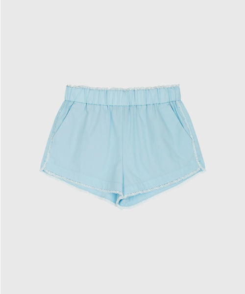 LOOKAST(ルックキャスト)の「フレヤバンディングレースショーツ_スカイブルー / FREYA BANDING LACE SHORTS_SKY BLUE(その他パンツ・レディース・スカイブルー・SMALL/MEDIUM)」の2枚目の写真