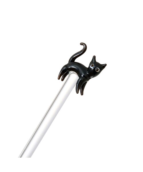 Francfranc(フランフラン)の「ガラス マドラー ねこ(グラス/マグカップ/タンブラー・レディース・マルチ・FREE)」の2枚目の写真