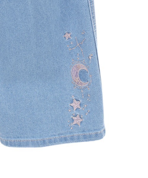 axes femme（アクシーズファム）の「月×星刺繍デニムパンツ（その他パンツ・レディース・インディゴブルー/ケミカルウォッシュ・MEDIUM/LARGE）」の5枚目の写真