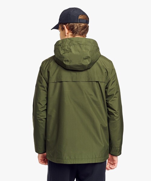 AIGLE(エーグル)の「GORE-TEX ゴアテックス 防風 防水 透湿 2レイヤー フーデッドジャケット T-KIT(マウンテンパーカー・メンズ・ブラック/ダークグリーン・S/L/XL/M)」の8枚目の写真