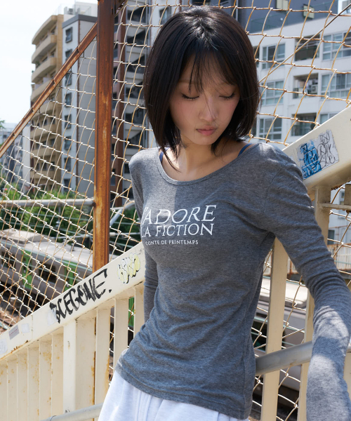 LARTIGENT(ラーティゼン)の「L8 JADORE SLIM T-SHIRT(GRAY)(Tシャツ/カットソー・レディース・その他・FREE)」の2枚目の写真