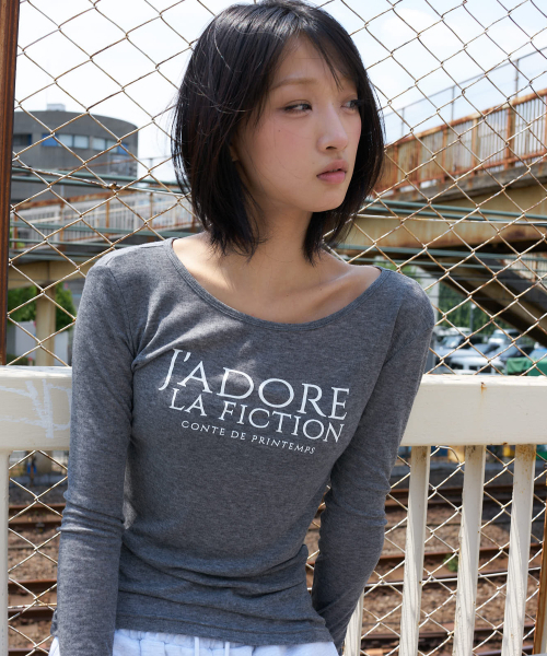 LARTIGENT(ラーティゼン)の「L8 JADORE SLIM T-SHIRT(GRAY)(Tシャツ/カットソー・レディース・その他・FREE)」の3枚目の写真