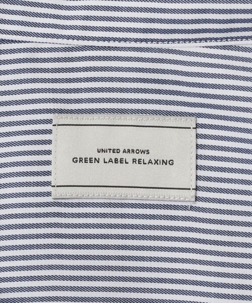 green label relaxing（グリーンレーベルリラクシング）の「エブリット コットン ストライプ リラックス スナップ ボタンダウン シャツ -イージーアイロン-（シャツ/ブラウス・メンズ・ネイビー・XL/M/L/S）」の10枚目の写真