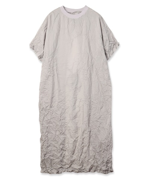 mintdesigns(ミントデザインズ)の「Crinkled Apron Dress(ワンピース・レディース・ホワイト/グレイッシュベージュ・ONESIZE)」の10枚目の写真