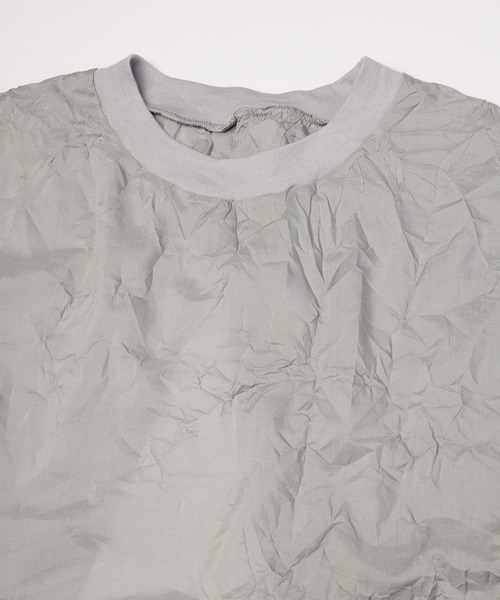 mintdesigns(ミントデザインズ)の「Crinkled Apron Dress(ワンピース・レディース・ホワイト/グレイッシュベージュ・ONESIZE)」の16枚目の写真