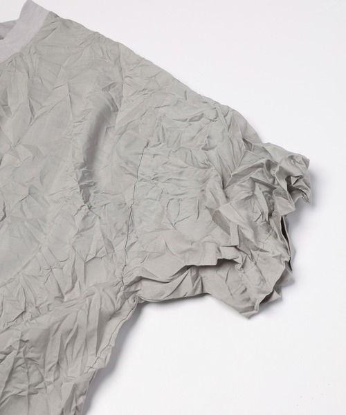 mintdesigns(ミントデザインズ)の「Crinkled Apron Dress(ワンピース・レディース・ホワイト/グレイッシュベージュ・ONESIZE)」の17枚目の写真