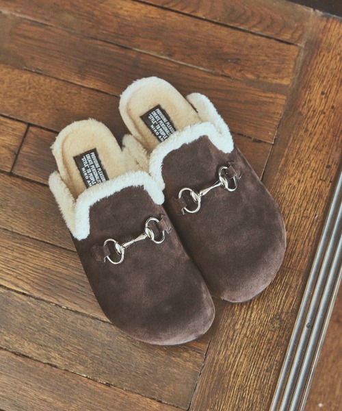 niko and...(ニコアンド)の「ボア切り替えビットサボ(スリッポン・メンズ・ブラウン/ベージュ/ブラック・MEDIUM/LARGE)」の8枚目の写真