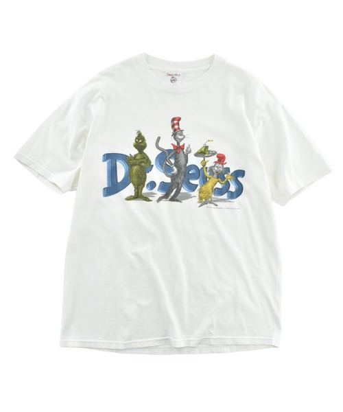 セール】【USED】90's JERZEES “Dr. Seuss” キャラクター Tシャツ（T