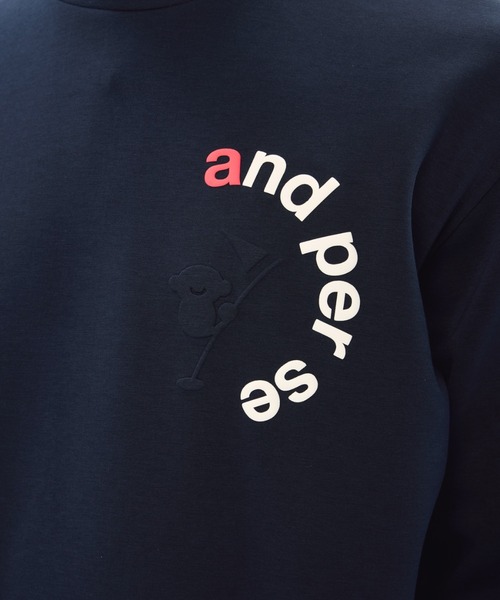 and per se（アンパスィ）の「ショットスムーザースウェットハイネックプルオーバー（メンズ）（スウェット・メンズ・ネイビー/グレー/エメラルド・M/L）」の8枚目の写真