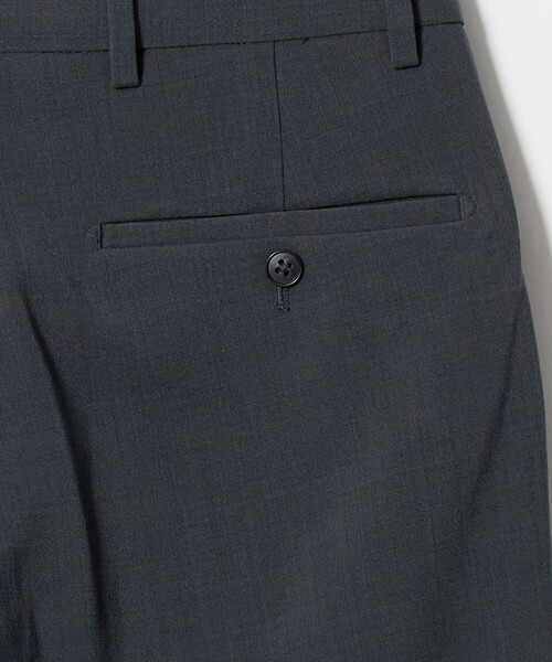 green label relaxing(グリーンレーベルリラクシング)の「ダブルクロス ワイド ストレート パンツ W5 -2WAYストレッチ-(スラックス・メンズ・ダークグレー/ブラック・XL/L/M/S)」の8枚目の写真