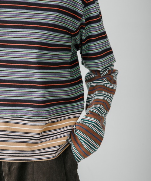 URBAN RESEARCH(アーバンリサーチ)の「Girls department Club W.TRIPLE BORDER LAYER LS(Tシャツ/カットソー・レディース・ブラウン/ブラック・FREE)」の5枚目の写真