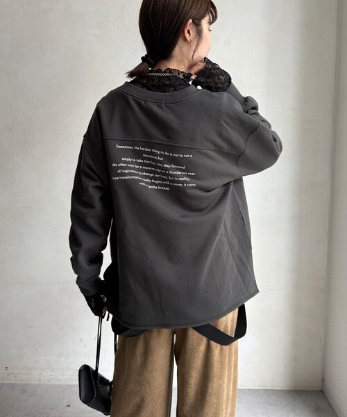 DouDou(ドゥドゥ)の「シアーレースタートル(Tシャツ/カットソー・レディース・オフホワイト/ブラウン/ブラック・FREE)」の22枚目の写真