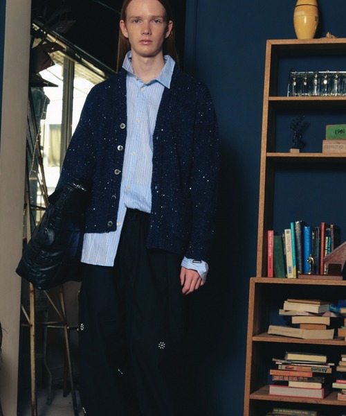 ADAM PATEK(アダムパテック)の「【ADAMPATEK/アダムパテック】 stitched calm pinchstripe shirt ピンストライプシャツ(シャツ/ブラウス・レディース・ホワイト/ブルー・1)」の3枚目の写真