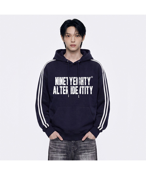 NTET(エンティーイーティー)の「オルターアイデンティティ トラックフーディ (3color)(パーカー・メンズ・ネイビー/ブラック・X-LARGE/LARGE/MEDIUM/SMALL)」の2枚目の写真
