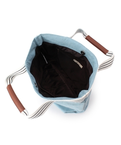 HusHusH(ハッシュアッシュ)の「ロゴランチトートバッグ(トートバッグ・レディース・ブルー/ブルー系1/ホワイト/グリーン・00)」の7枚目の写真