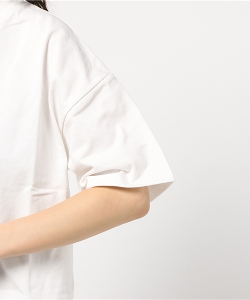 MOUSSY（マウジー）の「BACK LACE UP TEE J（Tシャツ/カットソー・レディース・ブラック/オフホワイト/ダークグリーン・FREE）」の9枚目の写真