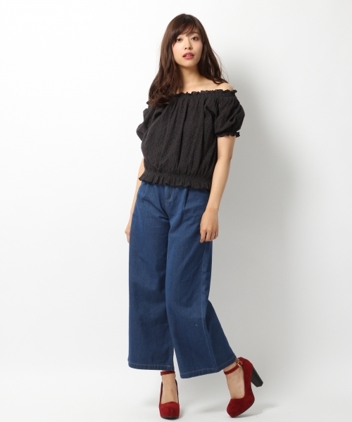 Heather(ヘザー)の「パンチングレースブラウス 727573(シャツ/ブラウス・レディース・ブラック/ホワイト/ピンク系その他・FREE)」の4枚目の写真