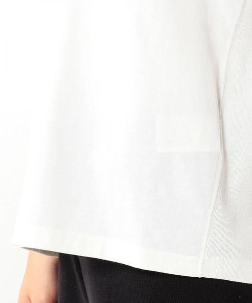 coen（コーエン）の「【大人気・新色追加】USAコットン袖ラインカットソー（Tシャツ/カットソー・レディース・ホワイト/ダークグリーン/ブラック/ワイン/ネイビー・MEDIUM/LARGE）」の14枚目の写真