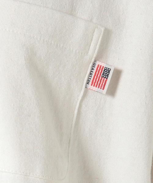 coen（コーエン）の「【大人気・新色追加】USAコットン袖ラインカットソー（Tシャツ/カットソー・レディース・ホワイト/ダークグリーン/ブラック/ワイン/ネイビー・MEDIUM/LARGE）」の17枚目の写真