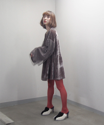 merry jenny | ベロアチュールワンピース(ワンピース)