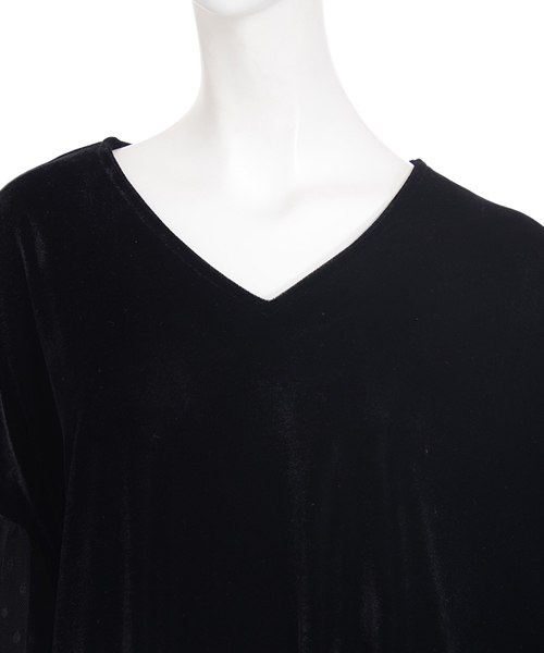 merry jenny（メリージェニー）の「ベロアチュールワンピース（ワンピース・レディース・ブラック/ブラウン/ブルー・FREE）」の7枚目の写真