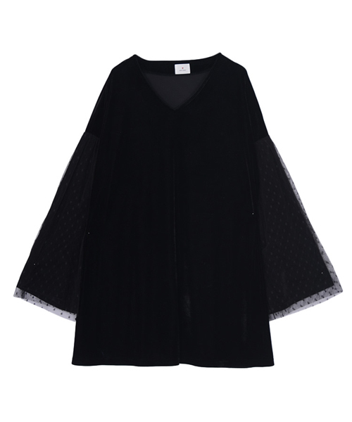 merry jenny（メリージェニー）の「ベロアチュールワンピース（ワンピース・レディース・ブラック/ブラウン/ブルー・FREE）」の15枚目の写真