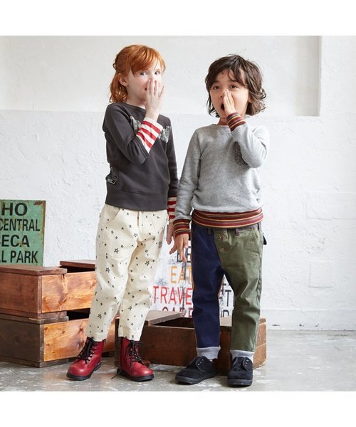 BREEZE（ブリーズ）の「ネット限定テーパードパンツ（その他パンツ・キッズ・キナリ/グレー/ブラウン・100/120/95/110/80/90/130/140）」の18枚目の写真