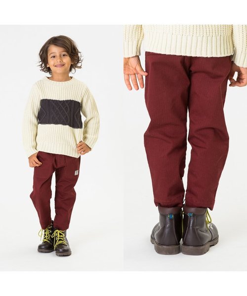 BREEZE（ブリーズ）の「ネット限定テーパードパンツ（その他パンツ・キッズ・キナリ/グレー/ブラウン・100/120/95/110/80/90/130/140）」の14枚目の写真