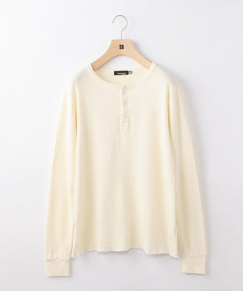 CAL．Berries（カルベリーズ）の「CAL.Berries: サーマル ヘンリーネック（Tシャツ/カットソー・メンズ・ブラック/オリーブ/ホワイト・SMALL/MEDIUM）」の2枚目の写真