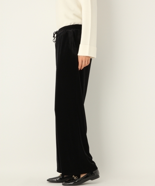 A part by(アパートバイ)の「ベロアイージーパンツ 736829 (その他パンツ・レディース・グレー/ブラック・FREE)」の5枚目の写真