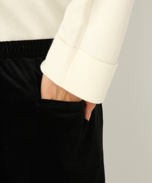 A part by(アパートバイ)の「ベロアイージーパンツ 736829 (その他パンツ・レディース・グレー/ブラック・FREE)」の3枚目の写真