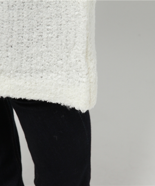 MOUSSY（マウジー）の「FLUFFY KNIT CD（カーディガン/ボレロ・レディース・オフホワイト/ブラック/ダークブラウン・FREE）」の9枚目の写真