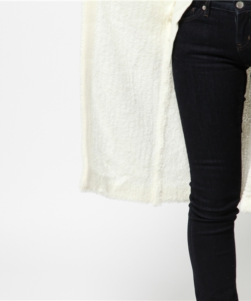 MOUSSY（マウジー）の「FLUFFY KNIT CD（カーディガン/ボレロ・レディース・オフホワイト/ブラック/ダークブラウン・FREE）」の11枚目の写真