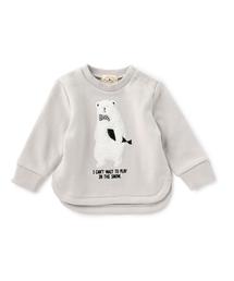 green label relaxing | 【BABY】ウラケ クマパッチワークプルオーバー ロングスリーブ◆(スウェット)