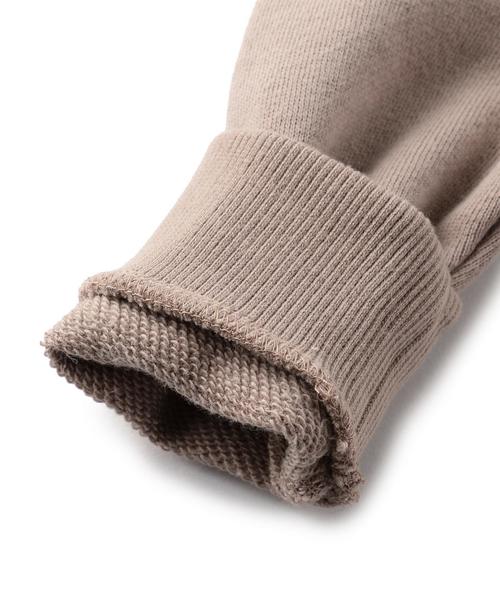 green label relaxing（グリーンレーベルリラクシング）の「【BABY】ウラケ クマパッチワークプルオーバー ロングスリーブ◆（スウェット・キッズ・ライトグレー/ベージュ・75cm/85cm）」の3枚目の写真