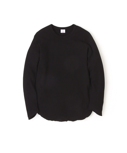 DAILY STANDARD by SANDINISTA(デイリースタンダードバイサンディニスタ)の「Thermal Inner L-S Tee - Made by J.E. Morgan / サーマルインナーロングスリーブ(Tシャツ/カットソー・メンズ・ヘザーグレー/ネイビー/ブラック/ホワイト・MEDIUM/SMALL/X-LARGE/LARGE)」の13枚目の写真