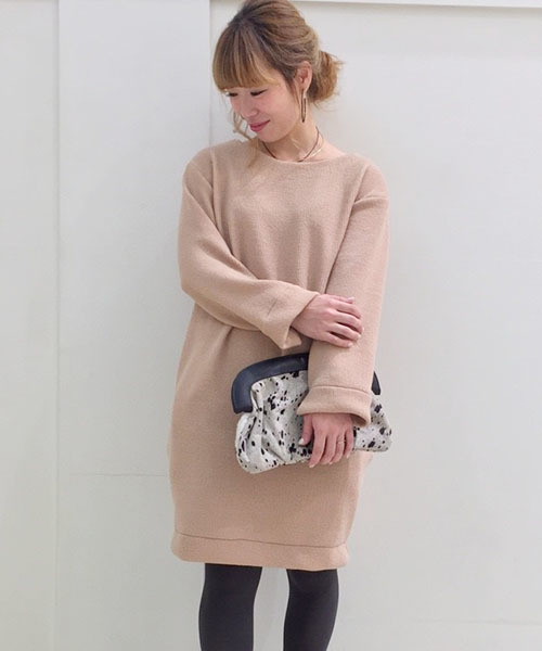 laboratory work(ラボラトリーワーク)の「サカリバ前後2WAYワンピース(ワンピース・レディース・オフホワイト/ベージュ/ネイビー・MEDIUM)」の3枚目の写真