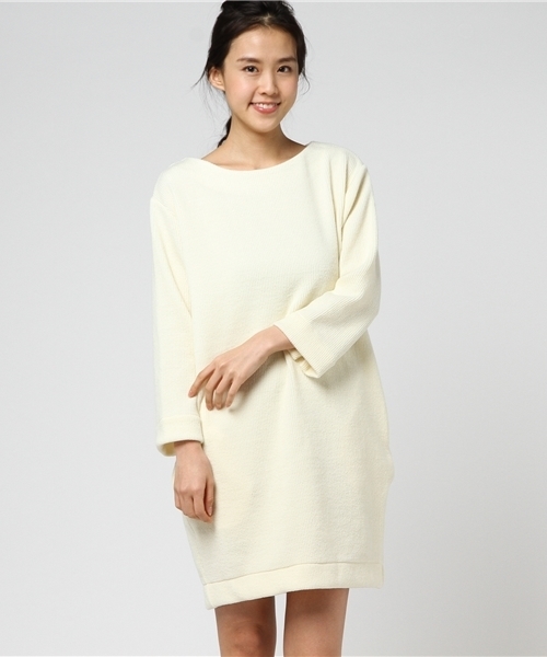 laboratory work(ラボラトリーワーク)の「サカリバ前後2WAYワンピース(ワンピース・レディース・オフホワイト/ベージュ/ネイビー・MEDIUM)」の14枚目の写真