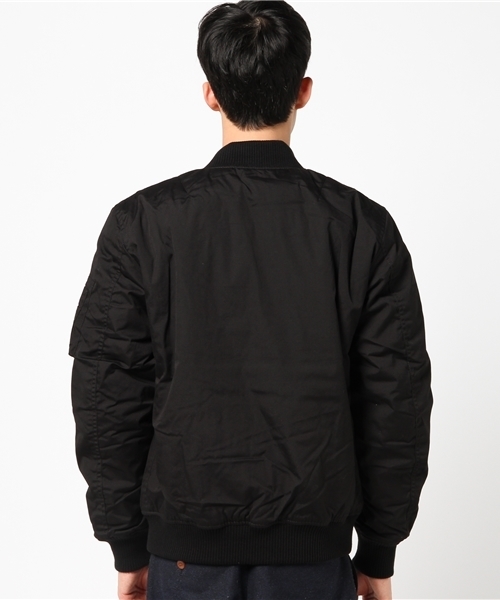 Dickies（ディッキーズ）の「TCウェザーMA-1ジャケット（MA-1・メンズ・ブラック/グリーン・MEDIUM/LARGE）」の5枚目の写真