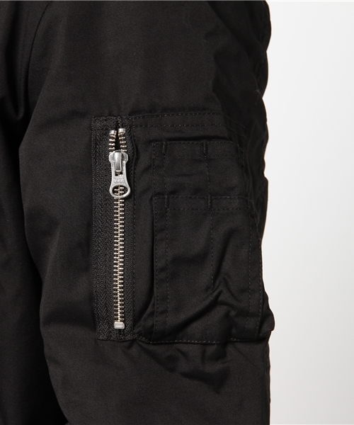 Dickies（ディッキーズ）の「TCウェザーMA-1ジャケット（MA-1・メンズ・ブラック/グリーン・MEDIUM/LARGE）」の8枚目の写真