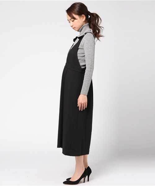 archives（アルシーヴ）の「サテンエプロン ワンピース（ワンピース・レディース・グレー/アイボリー/ブラック・MEDIUM）」の5枚目の写真