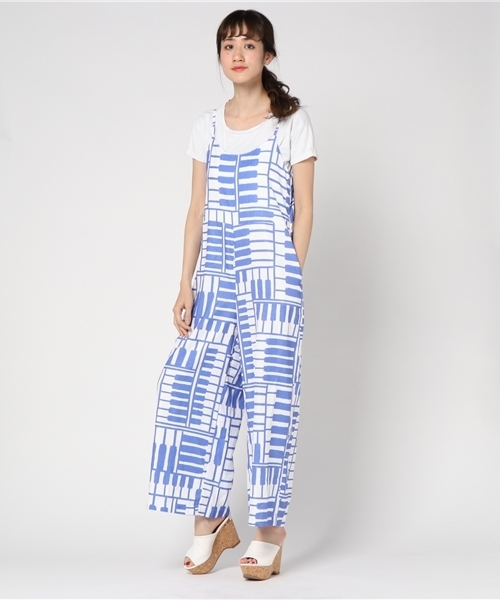 【 試着のみ 】 オーバーオール ヒッコリー ストライプ サロペ ワイド 試着のみ 】 オーバーオール ヒッコリー ストライプ サロペ ワイド