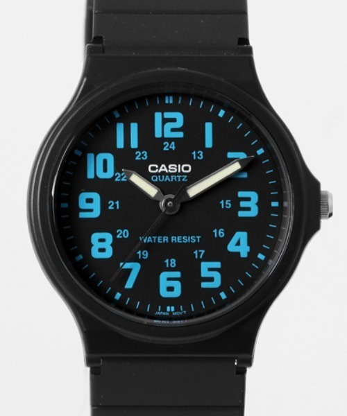 CASIO（カシオ）の「CASIO カシオ/ クォーツ ラバーベルト アナログ ラウンドフェイス腕時計 日常生活防水 //// MQラウンドシリーズ（アナログ腕時計・レディース・ブラック系その他/ブラック×ホワイト/ブラック×ブルー・FREE）」の10枚目の写真