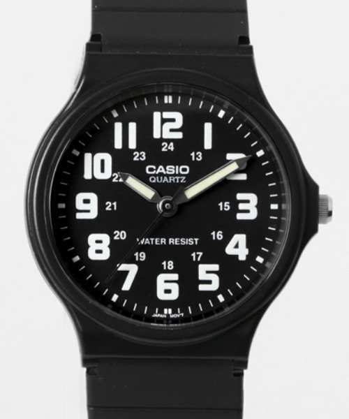 CASIO（カシオ）の「CASIO カシオ/ クォーツ ラバーベルト アナログ ラウンドフェイス腕時計 日常生活防水 //// MQラウンドシリーズ（アナログ腕時計・レディース・ブラック系その他/ブラック×ホワイト/ブラック×ブルー・FREE）」の11枚目の写真